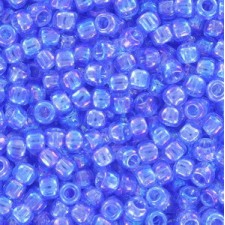 Toho seed beads 8/0 round Transparent-Rainbow Lt Sapphire - TR-08-168